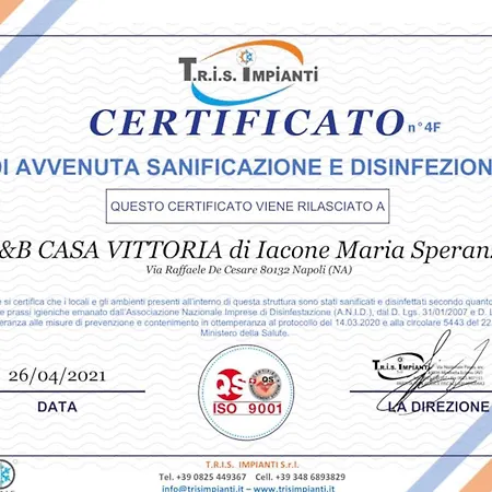 ベッド・アンド・ブレックファスト Casa Vittoria - Santa Lucia ナポリ