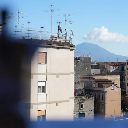 Panorama Vesuvius With Lift Near To Subway In Center