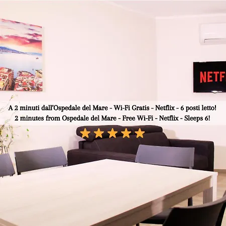 Apartment Ospedale Del Mare - Wi-fi Gratis E Parcheggio Gratuito