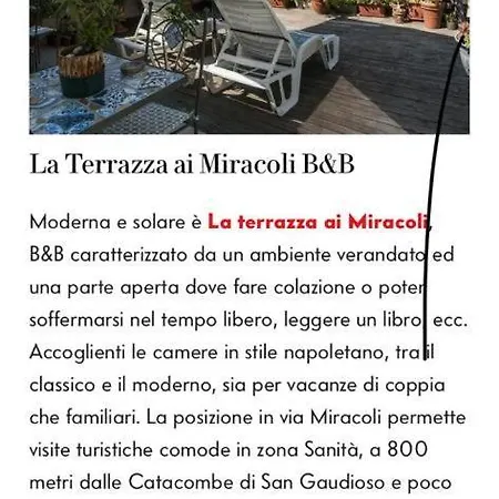 Bed & Breakfast La Terrazza Ai Miracoli