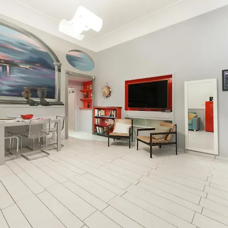 Art-filled, Luxury Finished 2br Escape In Vomero Apartment