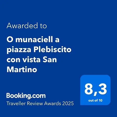 O Munaciell A Piazza Plebiscito Con Vista San Martino Appartamento